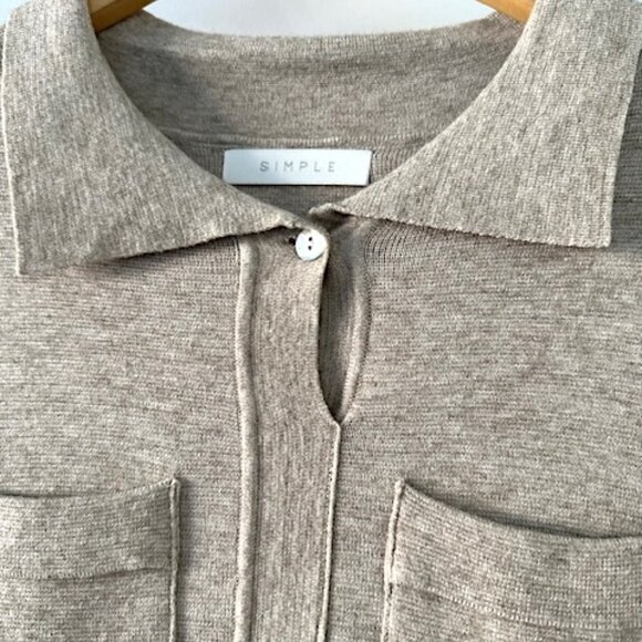 NWOT Knit One Piece Classic Pleated Dress - Picture 3 of 4